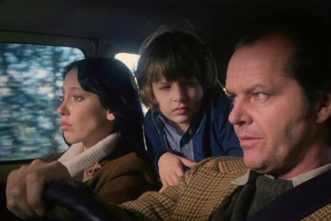 Shelley Duvall, Danny Lloyd, and Jack Nicholson in The Shining.